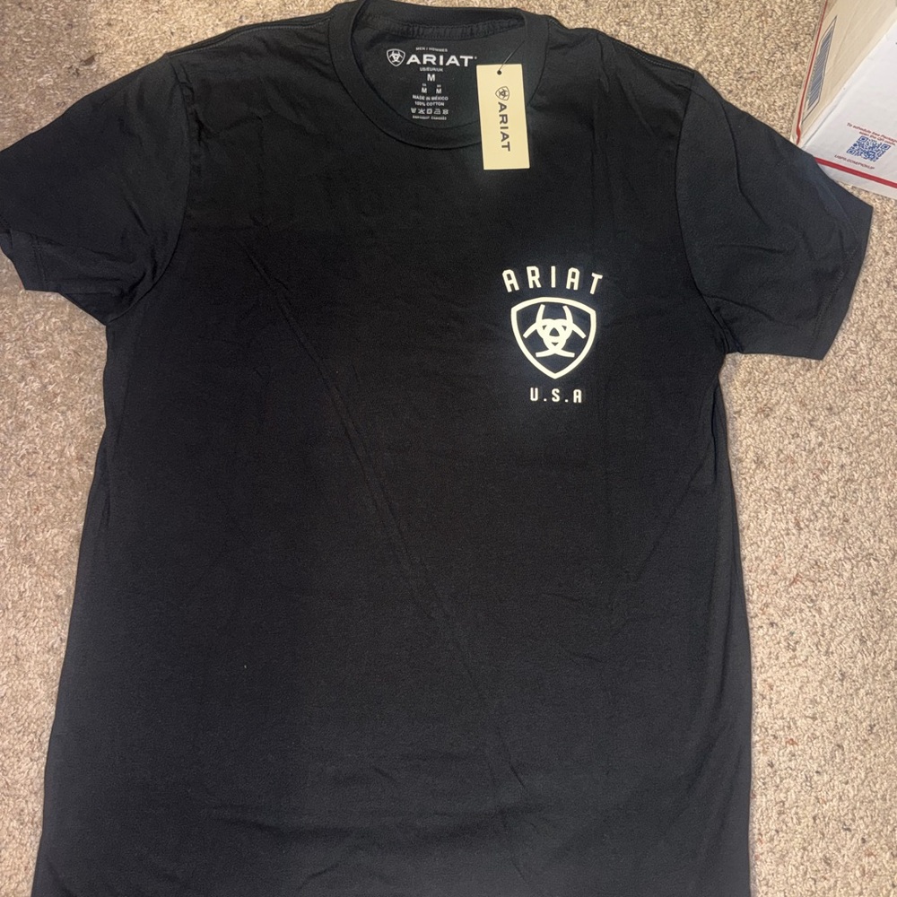 Ariat Black Short-Sleeve USA Shield Logo Tee